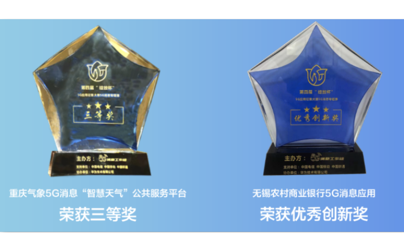 在國內5G消息領域最高級別比賽中，浩鯨科技斬獲2項大獎
