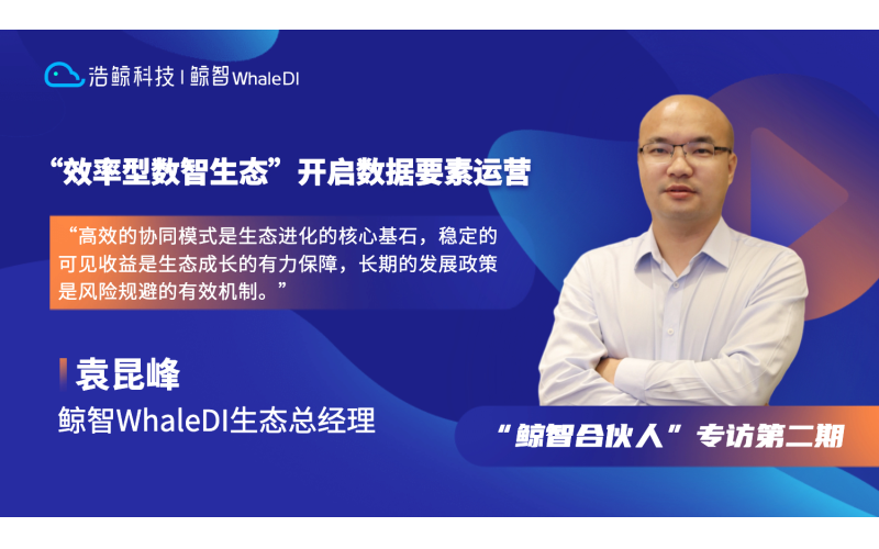 鯨智合伙人：“效率型數智生態”開啟數據要素運營